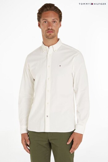 Tommy Hilfiger Cream Flex Solid Corduroy Shirt (N16488) | £90