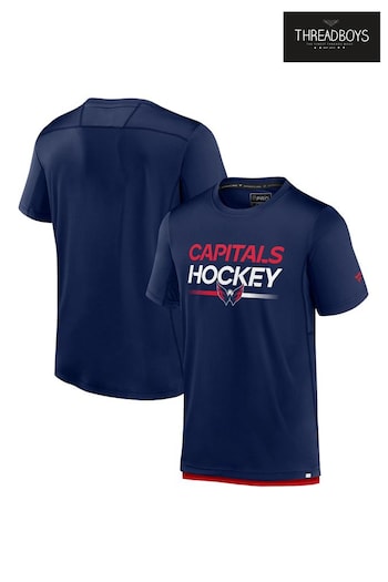 Threadboys Blue Washington Capitals Authentic Pro Short Sleeve Tech T-Shirt (N16531) | £50