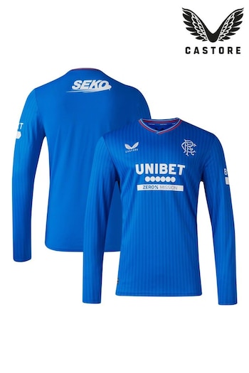 Castore Blue Glasgow Rangers Home Long Sleeve Shirt 2023-24 (N16542) | £75