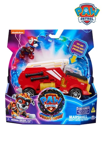 Paw Patrol Mighty Movie Themed Vehicles Marshall Toy (N16619) | £19