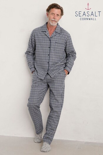 Seasalt Cornwall Grey Mens Pyjama Set (N16686) | £68