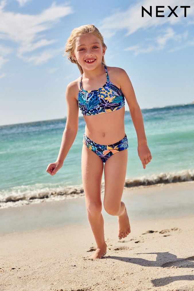 Girls Bikini Frill Printed Bikini Sets for Girls Next UK