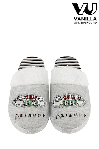 Vanilla Underground Grey Friends Womens Mule Slippers (N16745) | £20
