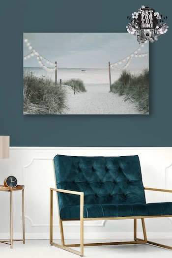 Art For The Home Blue Shore Stroll LED Canvas (N16814) | £68