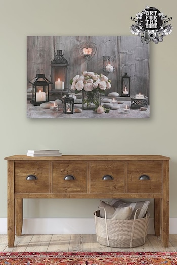 Art For The Home Natural Cosy Cottage LED Canvas (N16815) | £60