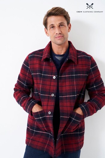 Crew Clothing Company Red Check Print Classic Casual Jacket (N16843) | £99