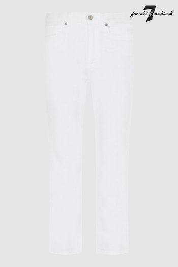 7 For All Mankind Logan Stovepipe White Jeans (N16855) | £200