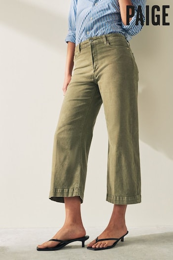 Paige Anessa High Waisted Wide Leg TAN Jeans (N16859) | £265