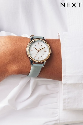 Light Blue Sparkle Watch (N16876) | £30