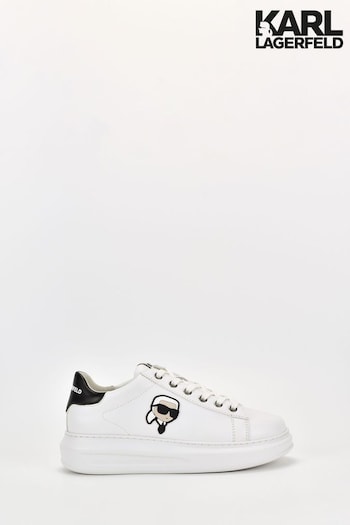 Karl Lagerfeld Kapri Karl NFT Low Lace White Trainers (N16879) | £180