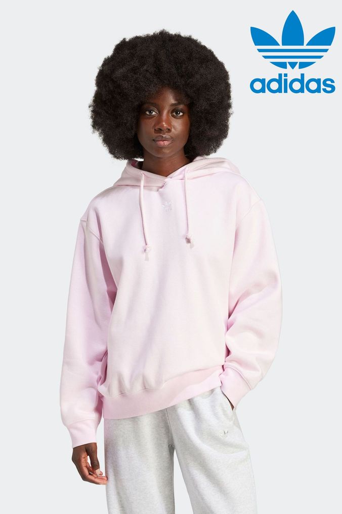 Ladies pink shop adidas hoodie