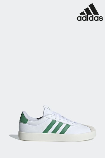 adidas 25cm White/Green VL Court 3.0 Trainers (N17043) | £60