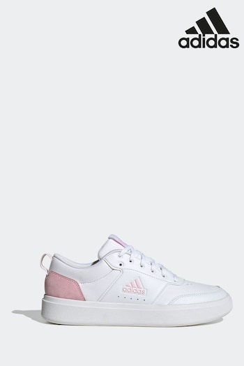 adidas jcpenney White/Pink Sportswear Park Street Trainers (N17047) | £65