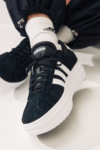adidas Top Black/White VL Court Bold Trainers (N17050) | £70