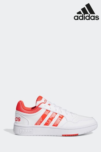 adidas herren Red/White Originals Hoops 3 Trainers (N17053) | £55
