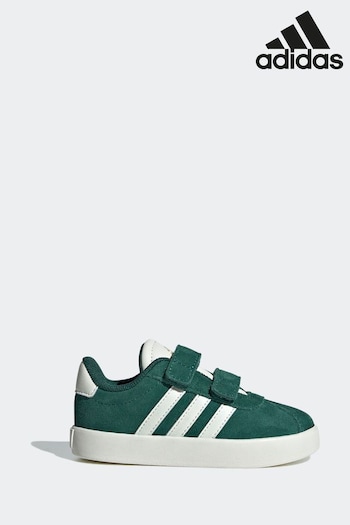 adidas Green/White VL Court 3.0 Shoes (N17132) | £30