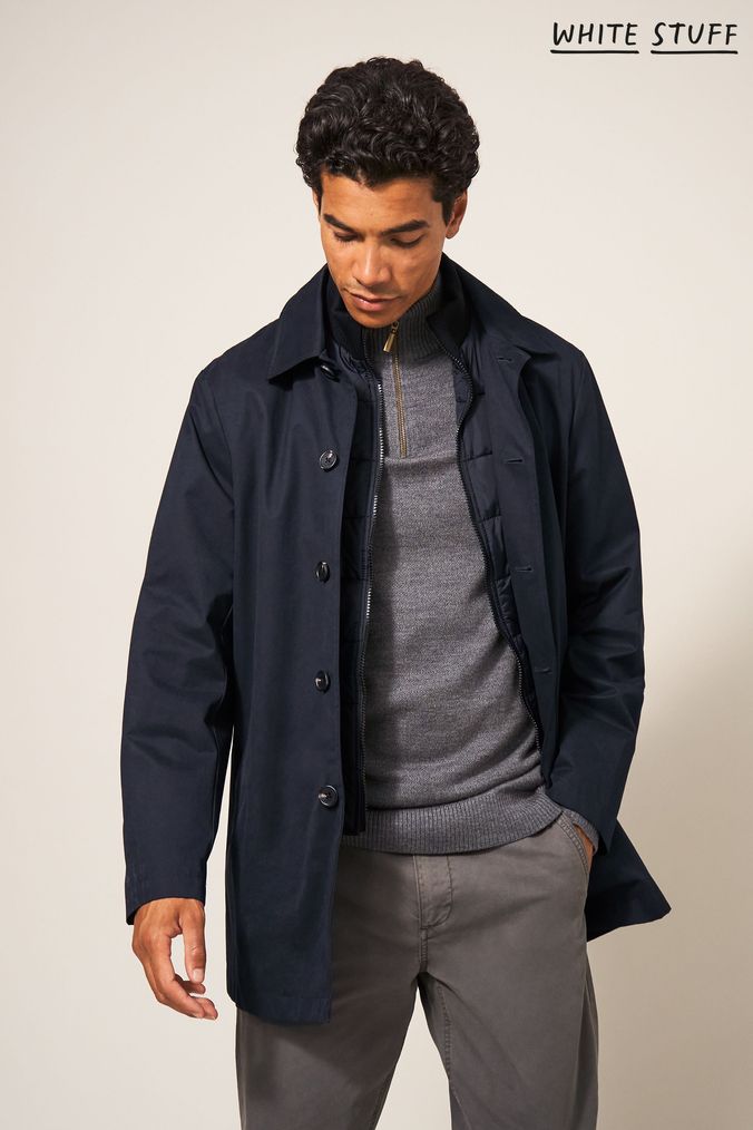 Mens black clearance mac next