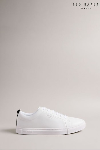 Ted Baker Artem Webbing Detail Cupsole White Trainers (N17143) | £90