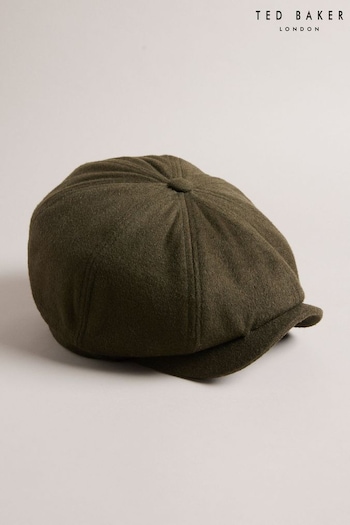 Ted Baker Green Jimmyy Woollen Baker Boy Hat (N17246) | £45