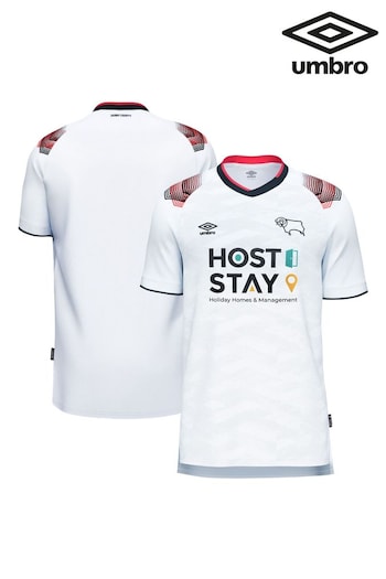 Umbro White Derby County mens Shirt 2023-24 (N17270) | £45