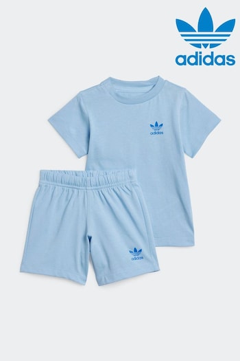 adidas White Originals Shorts And T-Shirt Set (N17344) | £25