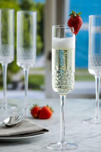 Ravenshead Pisa Champagne Flute Glasses Set of 4 (N17360) | £38