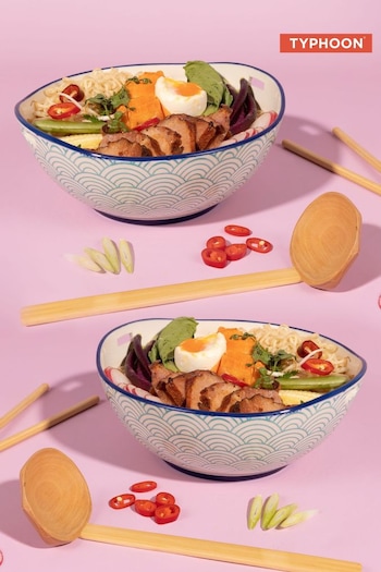 Typhoon World Food Noodle Soup Bowl Set of 2 (N17362) | £45