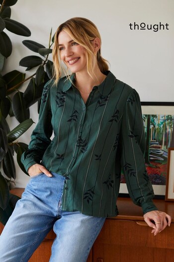 Thought Green Ramona Organic Cotton Printed Shirt (N17398) | £65