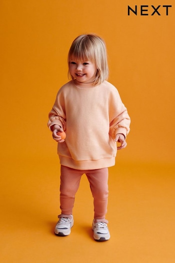 Orange Relaxed Fit Sweater And Leggings Set (3mths-7yrs) (N17556) | £12 - £16