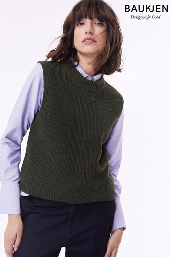 Baukjen Green Geane Recycled Knitted Vest (N17562) | £119