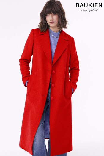 Baukjen Red Emanuela Recycled Coat (N17582) | £339