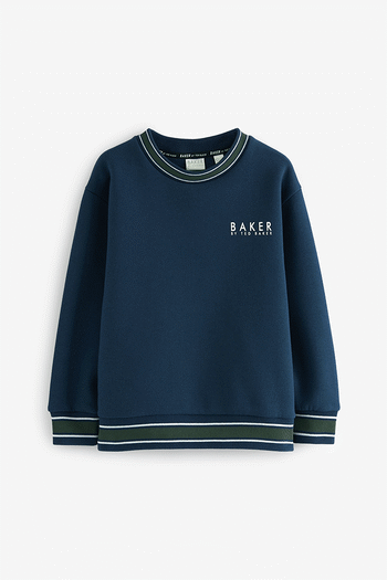 Baker by Ted Baker Navy Varsity Sweater (N17595) | £28 - £33