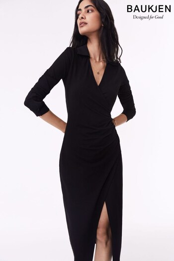 Baukjen Isla Black Dress with Lenzing™ Ecovero™ (N17797) | £129