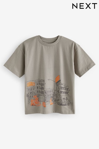 Cement Skate Relaxed Fit Short Sleeve Graphic T-Shirt (3-16yrs) (N17941) | £6 - £9