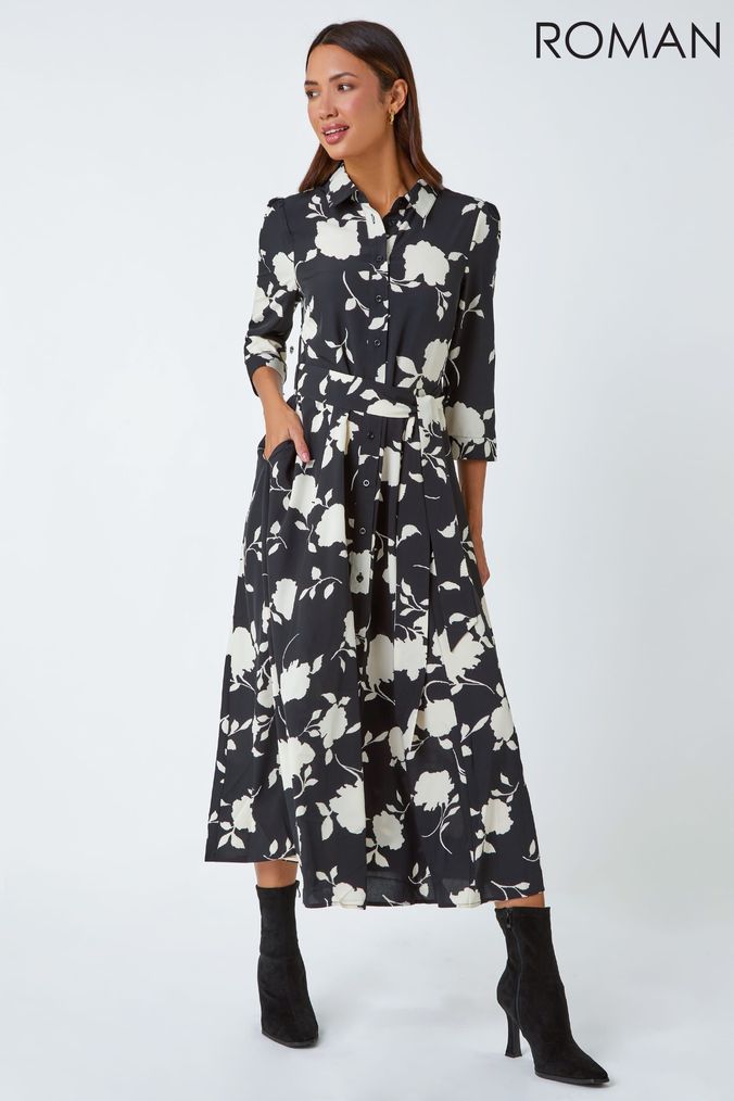 Womens Floral Shirt Dresses Printed Shirt Dresses Next UK