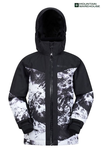 Mountain Warehouse Black Himalayan Kids Waterproof Ski Jacket (N18167) | £64