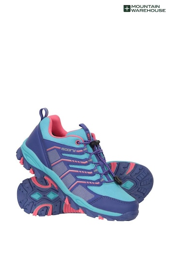Mountain Warehouse Blue Kids Bolt Active Waterproof Shoes unisex (N18193) | £37