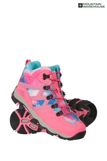 Mountain Warehouse Pink Oscar II Kids Walking Boots white (N18195) | £37