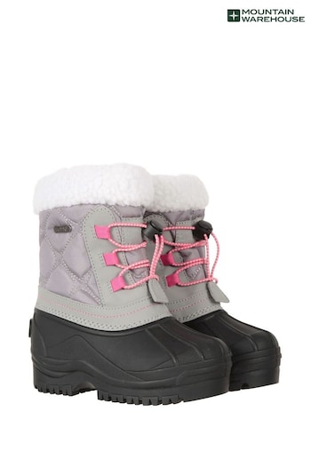 Mountain Warehouse Grey Arctic Junior Waterproof Fleece Lined Snow Boots (N18228) | £32