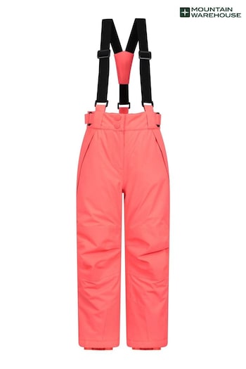 Mountain Warehouse Pink Falcon Extreme Kids Waterproof Ski Cleat Trousers (N18233) | £64