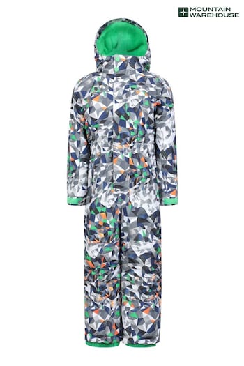 Mountain Warehouse Blue Cloud Printed Kids Waterproof Fleece Lined Snowsuit (N18235) | £68