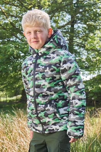 Mountain Warehouse Green Seasons Printed Kids Water Resistant Padded Jacket (N18241) | £32