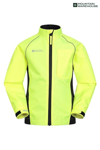 Mountain Warehouse Yellow Kids Adrenaline Iso-Viz Breathable and Waterproof Jacket (N18248) | £48