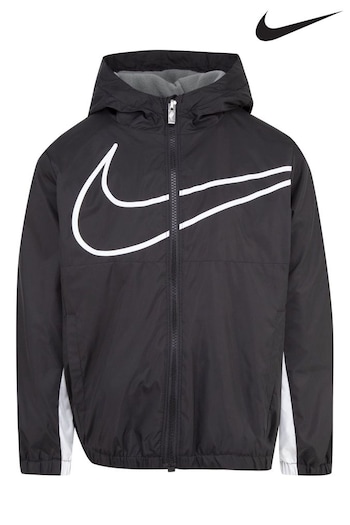 Nike nsw Black Swoosh Wind Runner Jacket (N18377) | £48