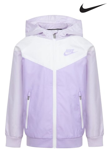 Nike edition Purple Little Kids Wind Runner Jacket (N18385) | £54