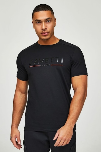 Zavetti Canada Daletto Black T-Shirt (N18401) | £32