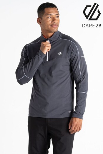 Dare 2b Grey Dignify II Core Stretch Half Zip Midlayer Sweater (N18440) | £35