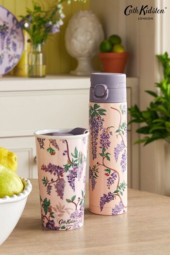 Cath Kidston Purple Stainless Steel Flask (N18458) | £20