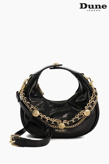 Dune London Dressings Mini Cross-Body Black Bag (N18505) | £85