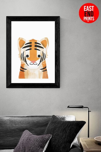 East End Prints Orange Tiger by Dan Hobday (N18595) | £45 - £120